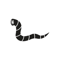 Fototapeta premium worm icon vector