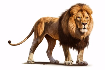 a lion standing on the ground