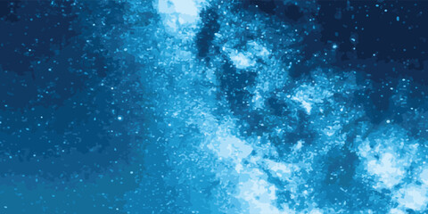 The stars and Milky Way in the night sky are very beautiful.