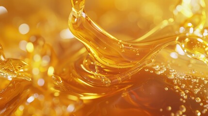 honey liquid background macro closeup