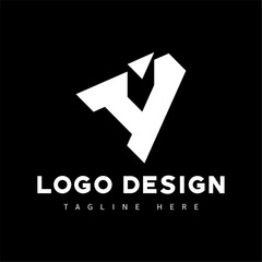 Obraz premium black letter a vector logo art illustration