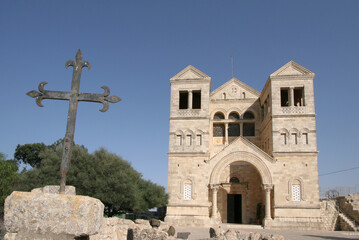 Basilica of the Transfiguration at the mount Tabor (Har Tavor), Israel - 733017688