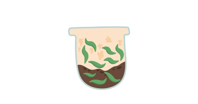 animation es cendol or dawet or lod chong is a asian sweet ice dessert