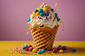  "April Fools' Waffle Cone Fun"