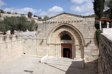 Church of the Sepulchre of Saint Mary, known as Tomb of Virgin Mary, at Mount of Olives, Jerusalem,...
