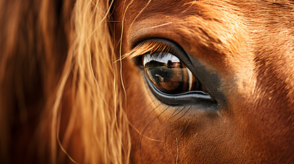 A close-up of a horse's whiskers
