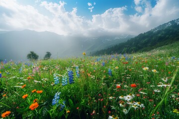 meadow with wildflowers