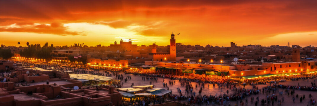 Marrakesh panoramic view Morocco