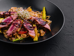 Buckwheat Soba with Duck and Vegetables