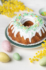 Easter Bundt Cake with Easter Eggs
