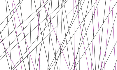 Abstract seamless line vector. Random chaotic lines abstract geometric patterns of modern design. White weave rectangle abstract background vector Illustration. Black diagonal lines and shadows