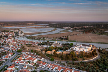 Obraz premium Beautiful Evening in Alcácer do Sal, Alentejo Region, Portugal