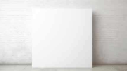 Blank white canvas for digital artwork