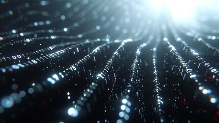 Subtle binary code patterns intertwine seamlessly, reflecting the hacker's digital prowess