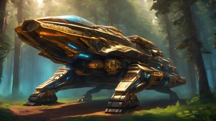 Obraz premium Future Tank Background Very Cool