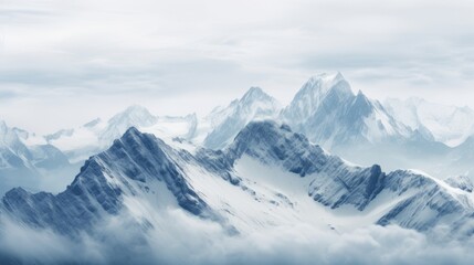 Fototapeta na wymiar An authentic, unretouched photograph of a mountain range