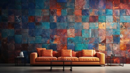 Intense and captivating texture featuring a mosaic of vibrant hues