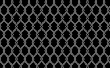 decorative Arabian seamless pattern with gray background