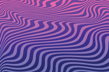 Fototapeta na wymiar Stripe Art Wavy LInes Background. Purple Pink Gradient Line Pattern Background Vector Illustration.