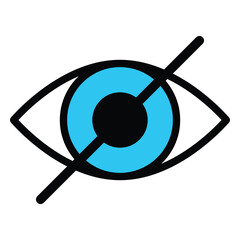 Eye icon vector design, illustration design