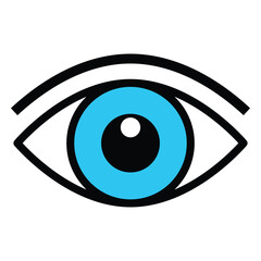 Eye icon vector design, illustration design