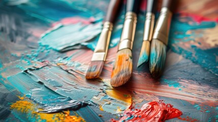 Fototapeta premium Celebrate creativity: world art day, a global tribute to diverse expressions of creativity, uniting cultures and inspiring imagination across borders and boundaries