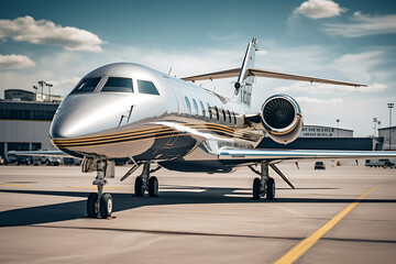 private jet for business people - obrazy, fototapety, plakaty