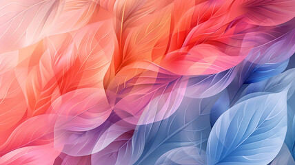 abstract wallpaper of colored leaves background