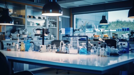 medical laboratory interior