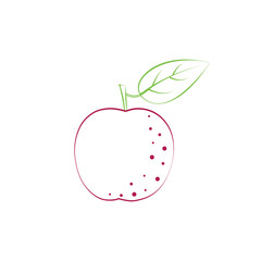 Plum coloring book. Children s coloring book with the image of a plum tree. Ripe garden fruit. Vector illustration