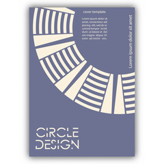 Circular ornament. The idea of a banner, brochure, catalog, or booklet. A template for creative design