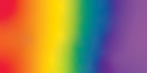 Rainbow holographic gradient. Abstract iridescent luminous defocused background in red, orange, yellow, green, blue and violet colors. Lgbt, Lgbtq+ flag