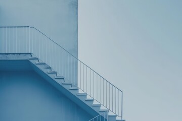 Stairs and buildings, Minimalism ,simple compositions with copyspace