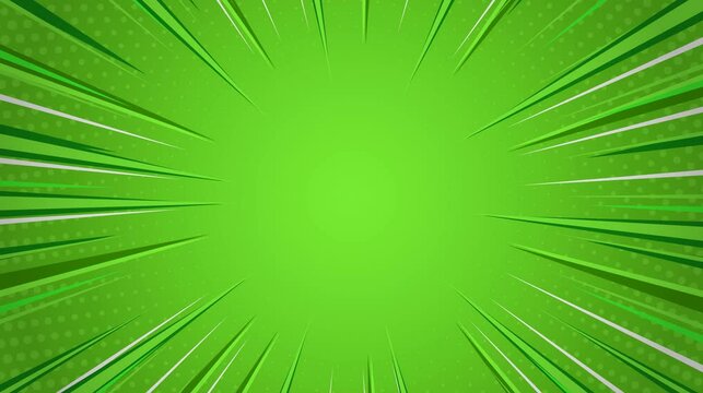 
 Link &times;Title:
Green comic background, vintage pop art, sunburst, superhero background with animated radial rays and dot pattern, seamless radial motion graphics