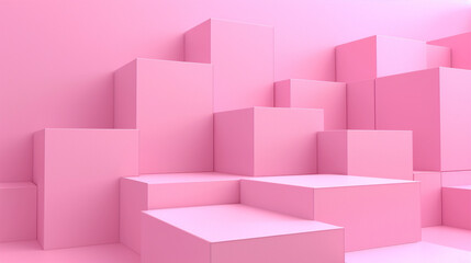 Baby pink color box rectangle background presentation design. PowerPoint and Business background.