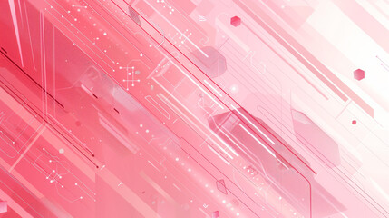 Baby pink cyber and tech background  - obrazy, fototapety, plakaty
