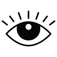 Eye icon vector design, illustration design