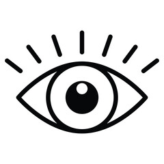 Eye icon vector design, illustration design