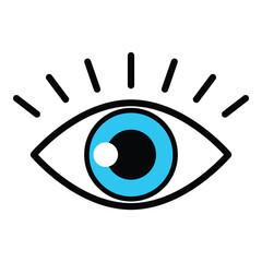 Eye icon vector design, illustration design