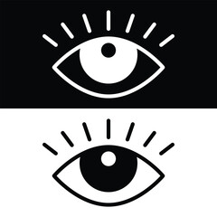 Eye icon vector design, illustration design