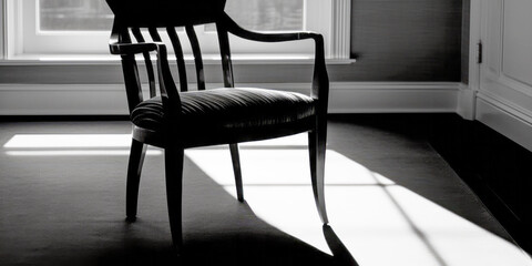 Interior with modern chairs