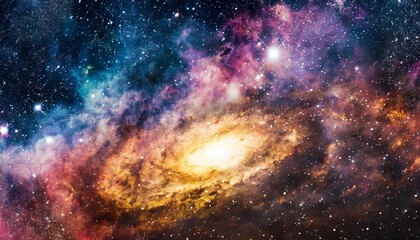 Fototapeta premium colorful space galaxy cloud nebula stary night cosmos