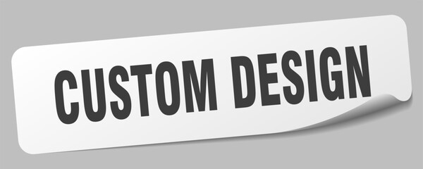 custom design sticker. custom design label