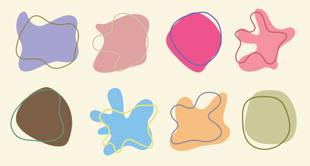 set of shape and line