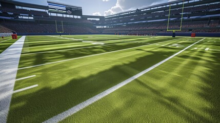 American football stadium illustration