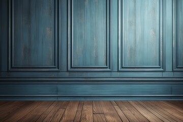 Blue wooden wall background