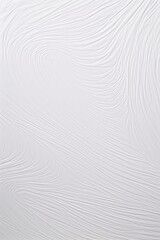 White abstract painting with curved lines