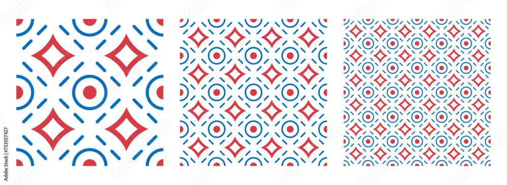 Poster geometric pattern, seamless abstract pattern vector decorative graphic design wallpaper background f