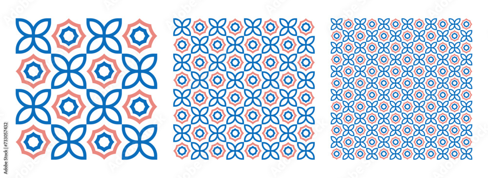Poster geometric pattern, seamless abstract pattern vector decorative graphic design wallpaper background f