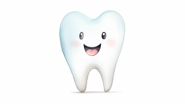 Hand drawn cartoon tooth illustration picture
